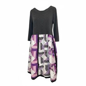 Chic Upcycled Patchwork Maxi Dress